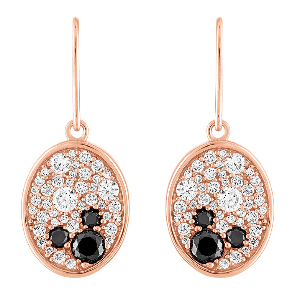 Disney Rose Gold Two-Tone Fine Silver Plated Crystal Minnie Mouse Earring  Set - Walmart.com